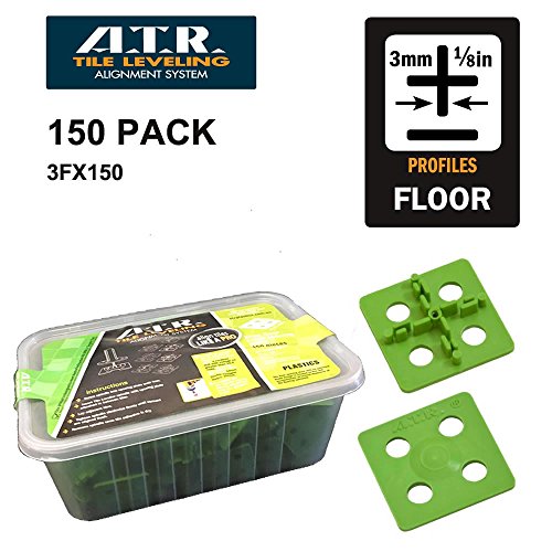 ATR Tile Leveling Alignment System 150 3mm Floors Cross Spacing Plate