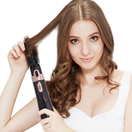 Hair Dryer Brush, 4 in 1 Hot Air Brush with Straightening, Curling, Fast Drying 2 Settings Salon Negative Ion Ceramic Blow Dryer Lightweight Hot Air Modeling Brush