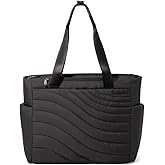 Baggallini Set Wave Tote - 14.5"x12.6" Lightweight Travel Essential Weekender Tote Bag for Women
