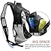 Hydration Backpack, Bukm UltraLight 2L Hydration Pack with Water Bladder Camping Hunting Running Hiking Cycling Walking Climbing Skiing Bag Daypack for Men Women Kids (Black)
