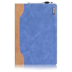 Berfea Laptop Case, PU Leather Protective Shell for