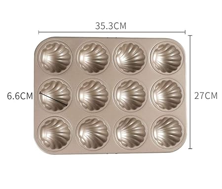 Pan Molde Bizcocho Redondo Bandeja Dorada Donut Molde Horno ...