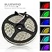 Blue Wind 16.4ft LED Flexible Light Strip,300 Units SMD 5050 LEDs,12V DC Waterproof, Light Strips, LED ribbon, DIY Christmas Holiday Home Kitchen Car Bar Indoor Party Decoration (RGB)