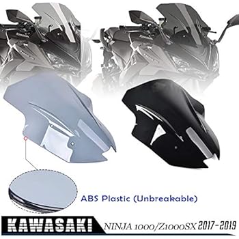 Motorcycle Accessories WindScreen Visor Viser For Kawasaki Ninja 1000 Z1000SX 2017 2018 2019 Windshield wind deflector Ninja1000 Z 1000 SX Z 1000SX (Light smoke)