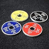 OUERMAMA Funny Coin Magic Tricks With Video Tutorial Chinese Coin Sets Magician Gimmick Close Up Mentalism Magic Props Good Birthday Gift for Kids and Friends