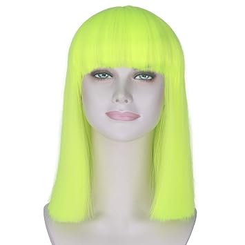 Amazon Com Synthetic Medium Long Straight Hair Women Girl Bob