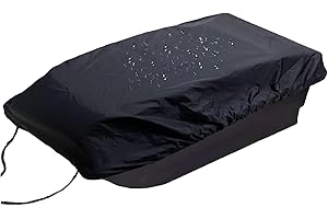 Sled Cover, 60x24x8 Inch Ice Fishing Sled Cover, Silver Coated Oxford Cloth Jet, Waterproof Sun Protection Otter with Drawstr