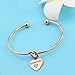 FEELMEM Godmother Bangle Bracelet,Goddaughter Bangle Bracelet,Baptism Gift for Godmothers/Goddaughters(godmother charm-Rose gold)