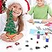 500 Pieces Christmas Embellishments Mix Wood Buttons Pom Pom Ball Wiggle Eyes Ornaments Assorted Styles for DIY Craft Sewing Decoration Accessories
