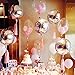 Glanzzeit 4D Balloons All Round Foil Balloons Bride Baby Shower Wedding Birthday Party Prom Helium Balloons Decoration, Pack of 4 (Rose Gold)