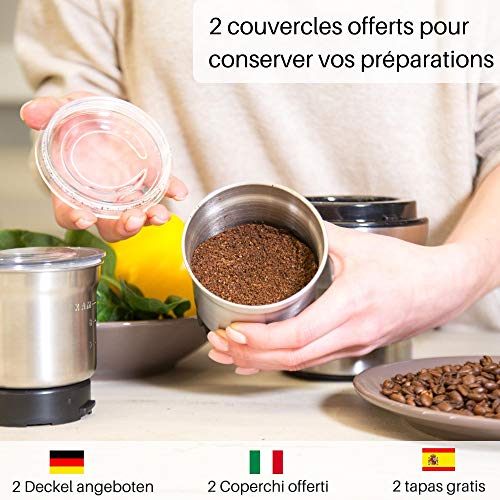 Kaffeemühle Elektrische - Schlagmesser Kräftige - mahlen Kaffeebohnen Gewürze Kräutern Nüsse Getreide – Bild 4