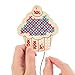Baker Ross Cupcake Wooden Cross Stitch Keyring Kits Perfect for Children's Arts, Crafts and Decorating for Boys and Girls (Pack of 5)