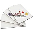 Subli-Cloth Matte Finish Cotton Sublimation Dark & Light Cloth Fabric Sheet Pack 20 Units 21cm x 29cm