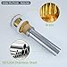 KES Bathroom Sink Drain with Overflow Vessel Sink Lavatory Vanity Pop Up Drain Stopper Polished Chrome Finish, S2007A-CH