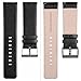 Henoda for Fitbit Blaze Bands Leather Small Black Bracelet Strap Smart Fitness Watch Band Women Men
