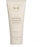 SUGARED + BRONZED Sunless Tanning Lotion, FlexExpress Self Tanner Moisturizer for Face & Body, Hydrating Botanical Formula for a Natural-Looking Tan, Suits All Skin Tones, Vegan, Cruelty Free, 6 Fl Oz