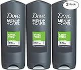 Dove Men Care, Body & Face Wash, Extra Fresh, Pack of 3, (13.52 Fl. Oz/400 ml Each)