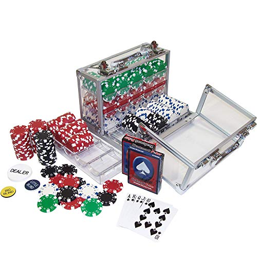 Trademark 600-Piece Clear Acrylic Case - Holds 6 Chip Trays Poker Chip Case (Clear) - Thumbnail 3
