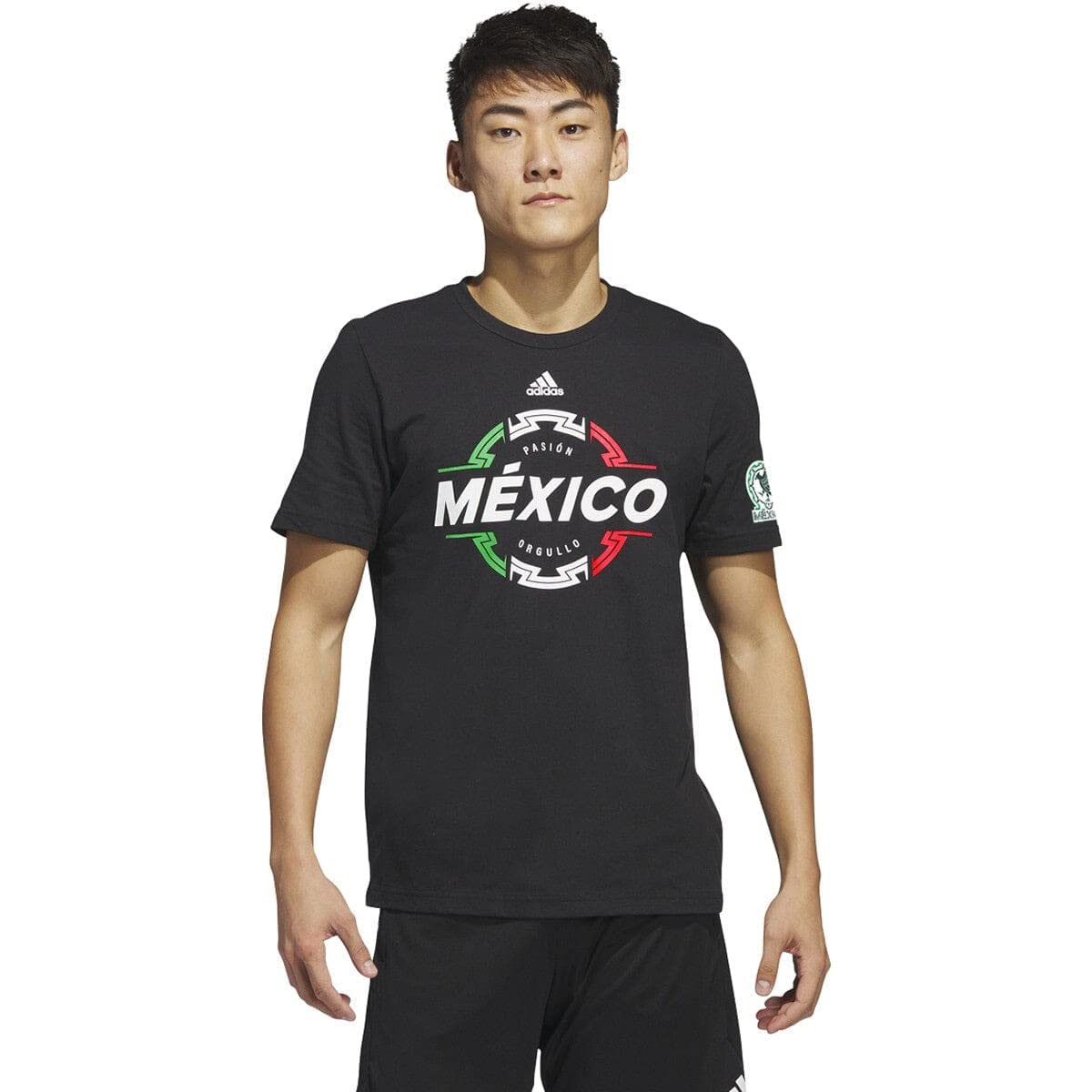 Photo 1 of adidas Men's Mexico Ball Tee (Black, X-Large)