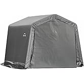 ShelterLogic Replacement Cover Kit (Frame Not Included) 10x10x8 Peak Gray 90504 (7.5oz Gray) for Models 70333, 30333, 70633, 70733, 70734, 70833.