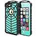 SPIDERCASE iPhone 5/5S/SE Waterproof Case, Full Body Protective Cover Rugged Dustproof Snowproof Waterproof Case with Touch ID,NOT for SE 2020 4.7 INCH Teal