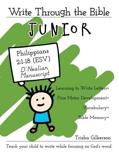 Write Through the Bible, Junior: Philippians 2:1-18 ESV, D'Nealian Manuscript