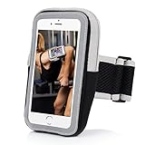 iPhone 6 Plus Armband, iPhone 6S Plus Sports Armband - TURATA Outdoor Sport Phone Holder Case Running Workout Arm Band Strap With Zipper Pouch for iPhone 6 Pus 6S Plus iPod Touch - Black