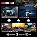TURBO SII 54Inch Curved LED Light Bar Flood Spot Combo Beam W/ 4in Off Road Pods Cube Driving Fog Lights + Rocker Switch Wiring Harness For Trucks Jeep Ford Polaris RZR ATV Chevy Silverado Tahoe 4x4