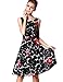 Yacun Women's Chiffon Fit and Flare Casual Dress For Party