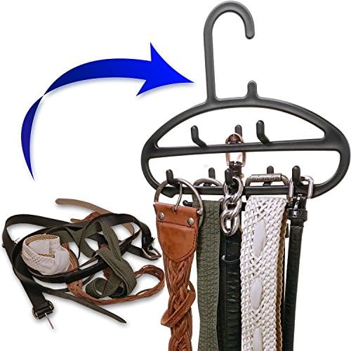 Royal Cloak Belt, Scarf &amp; Jewelry Hanger, Hold All Your Accessories With This Rack! Love It Or Your! Best Space-Saving Plastic Organizer For Closet, Black
