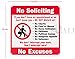 WALI Plastic Sign for Home Business Security, Legend 