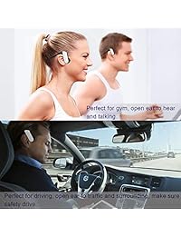 ALLIMITY   Auriculares inalámbricos de conducción ósea para iPhone, Samsung, Android y PC