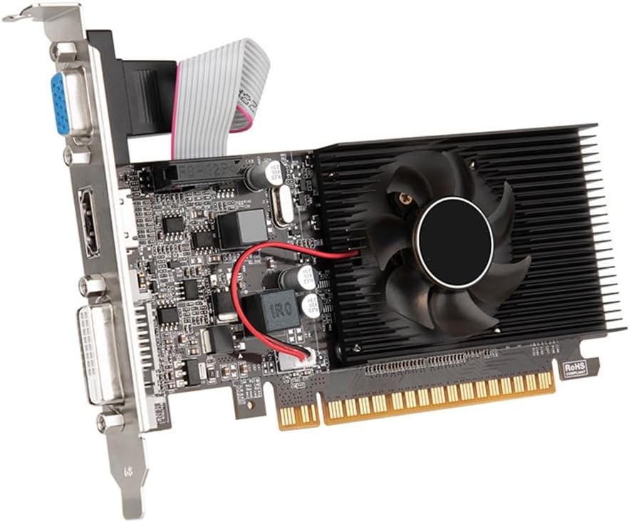 Potadak GT610 1GB DDR3 VGA Desktop Gaming Graphics Card HD DVI