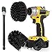 Ultra Stiff Drill Brush Power Scrubber with 6 Inch Extender Drill Brush Kit – Drill Brush Attachment for Cleaning – Drill Brush – Cleaning Drill Brush Set - Nylon Drill Brush - Grill Brush