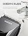 WONER HC817B Hair Clippers for Men Cordless Rechargeable Hair Trimmers Titanium Ceramic Blade LED Display 2000mAh Lithium Ion for Gentlemen Fathers Husband