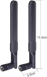 Bingfu 8dBi WiFi Antenna 2.4/5.8GHz Dual Band RP-SMA Female Pigtail Cable (2 view 2