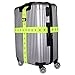 Beschan Luminous Suitcases Cross Luggage Strap Travel Belt Tags (Young Green)