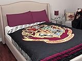 Harry Potter Brand New Kids Super Soft Quilted Black Background Multicolored Printed Standard Size Comfortable Cover Throw Blanket