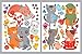 Cat Wall Stickers for Kids - Baby Vinyl Home Décor - Cute Animal Decals for Bedroom Playroom