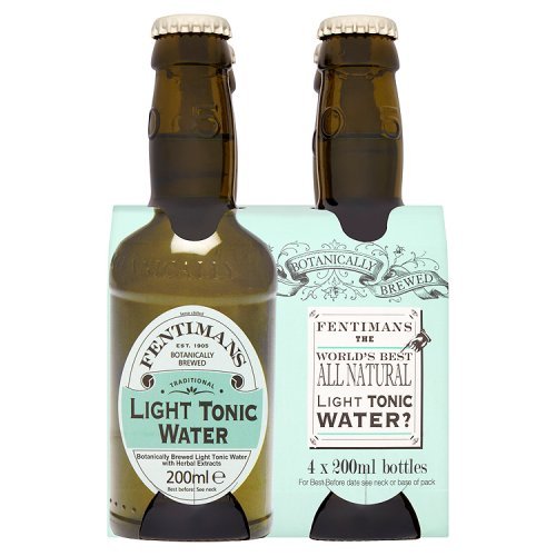 Fentimans Light Tonic Water 4 x 200ml bottles