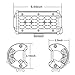LED Light Bar, DJI 4X4 2Pcs 6 Inch 144W Quad Row LED Pods Light Flood Beam Osram Off Road LED Cubes Work Light Waterproof Driving Fog Lamps for Truck Jeep ATV UTV SUV Boat