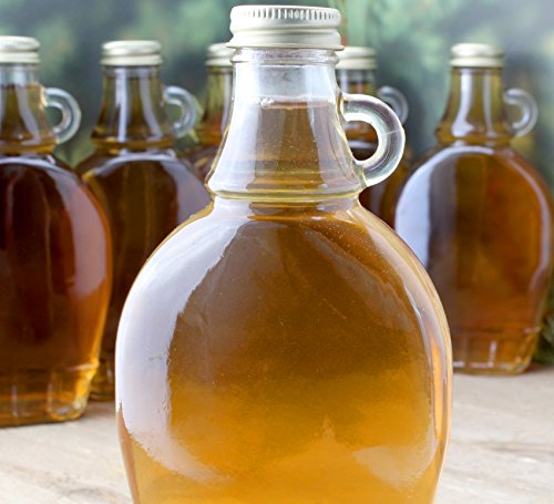 8-Ounce Empty Syrup Bottles for Canning (6-Pack); Includes 