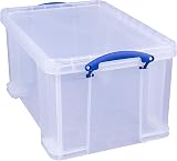 Really Useful Box 48 Litre Clear Pack of 3 Storage Boxes view 7
