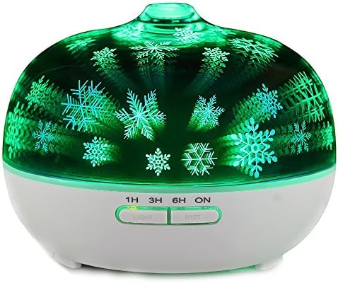 XINM Aroma Essential Oil Diffuser Air Ultrasonic Cool Mist Humidifier Portable Spa Snow Scent Diffuser Home Night Light