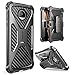 Moto Z Droid Case, i-Blason Transformer [Kickstand] Motorola Moto Z 2016 Release [Not Fit Moto Z Force Droid] [Heavy Duty] [Dual Layer] Combo Holster Cover case with [Locking Belt Swivel Clip] (Black)