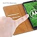 HOOMIL Case Compatible with Moto G6 Plus, Premium Leather Flip Wallet Phone Case for Motorola Moto G6 Plus Cover (Black)