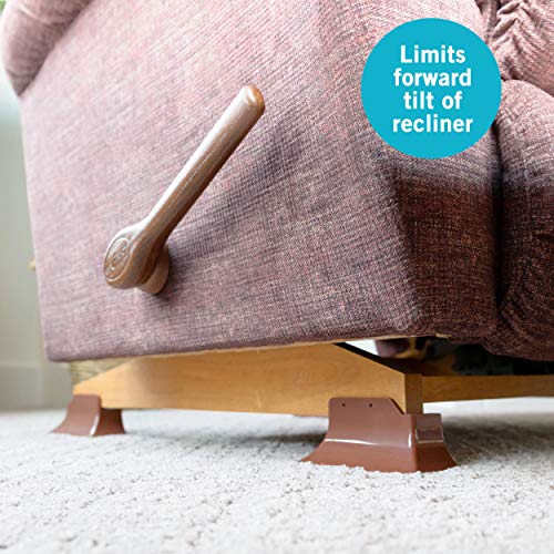Stander Recliner Risers - Adapatable Slip Resistant Easy Chair Lift - Set of 4