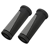 TOPCABIN 2X Short Mini Handlebar Bicycle Grips Fit Many Standard Bikes 90MM Length (Black + Grey)