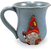 Artist Gnome Mug - American Handmade Sculpted Stoneware Pottery, 16-oz