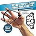 Large Hand Grip Strengthener Workout Kit (5 Pack) Adjustable Hand Gripper (30-145 lbs.) Hand Exerciser, Large Finger Resistance Band, Large Squeeze Ball, Large Grip Ring + HD Video + eBook